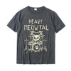Heavy Meowtal Cat Metal Music Tshirt Women Funny Pet Owner