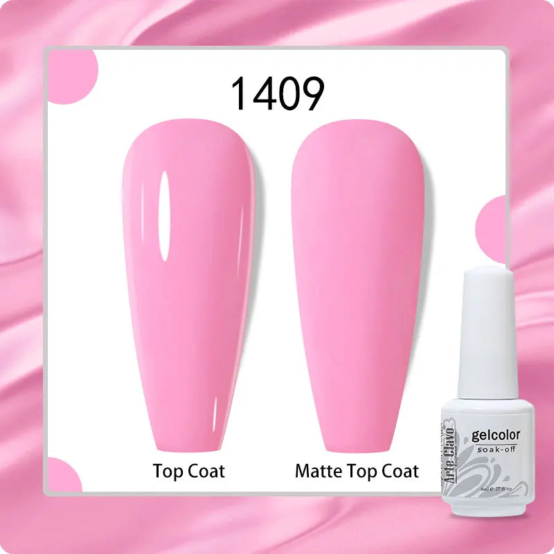 8ml Pure Color Gel Nail Polish Nail Art Manicure Semi Permanent