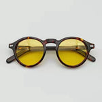 Vintage Round Acetate Sunglasses