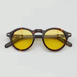 Vintage Round Acetate Sunglasses