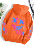 Happy Day Graffiti Women Hoodie Vintage Oversized