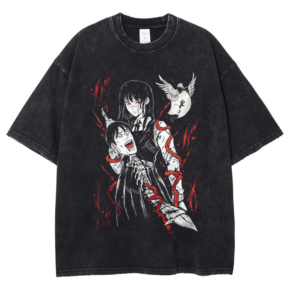 T-Shirt Chainsaw Men Oversized Streetwear Harajuku