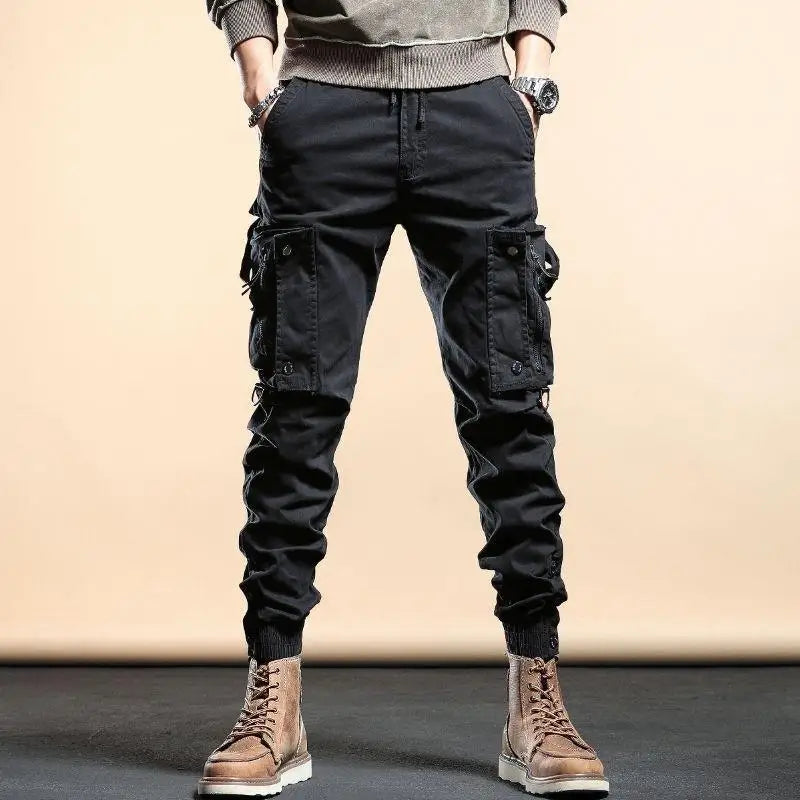 Casual Zipper Pockets Versatile Fashion Men's Pants