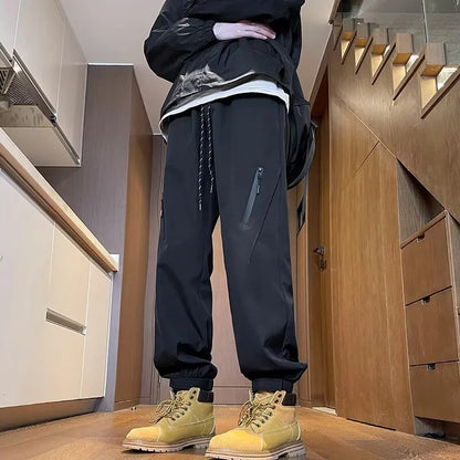 Men Satin joggers Cargo Pants Street