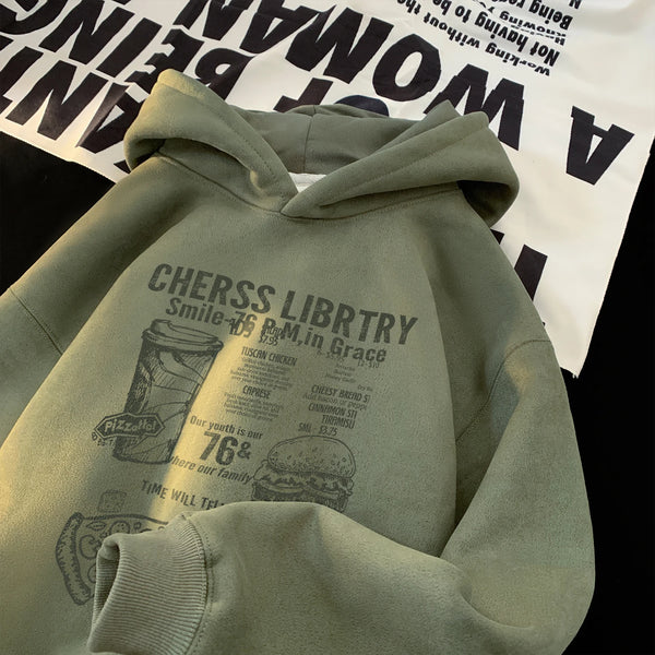 Streetwear Loose Lazy Hoodies Pullover Hip-hop Sweatshirt