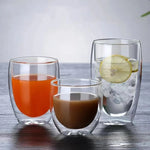 Wand Glas Tasse Wärme Isolierung Transparent Handgemachte Tee Trinken Tassen 