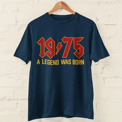 1975 Legend 50th Birthday Retro Rock T-Shirt