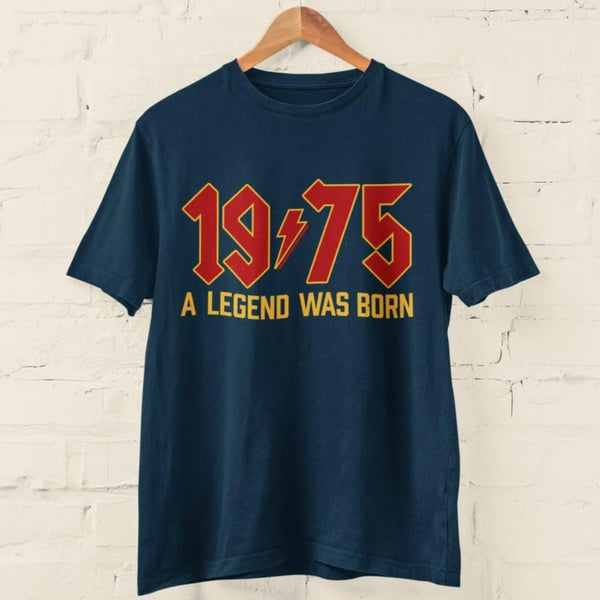 1975 Legend 50th Birthday Retro Rock T-Shirt