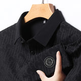 Cotton Badge Polo For Business Or Casual Wear Men