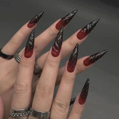 Dark Horn Nails Art