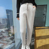 Thick Mink Cashmere Knitted Pants Women High Waisted Warm Winter