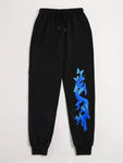 Chic Blue Butterfly Pattern Sweatpants: Elevate Your Street Style