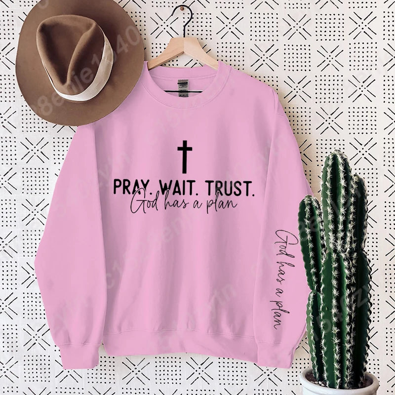 Uplifting Christian Quote Crewneck Sweatshirt Long Sleeve
