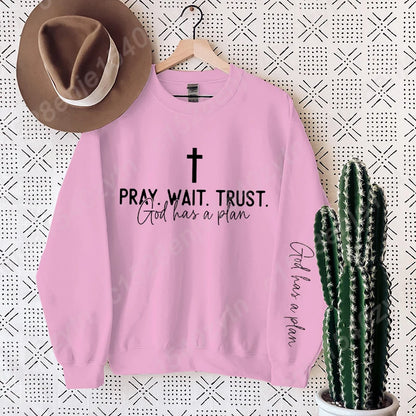 Uplifting Christian Quote Crewneck Sweatshirt Long Sleeve