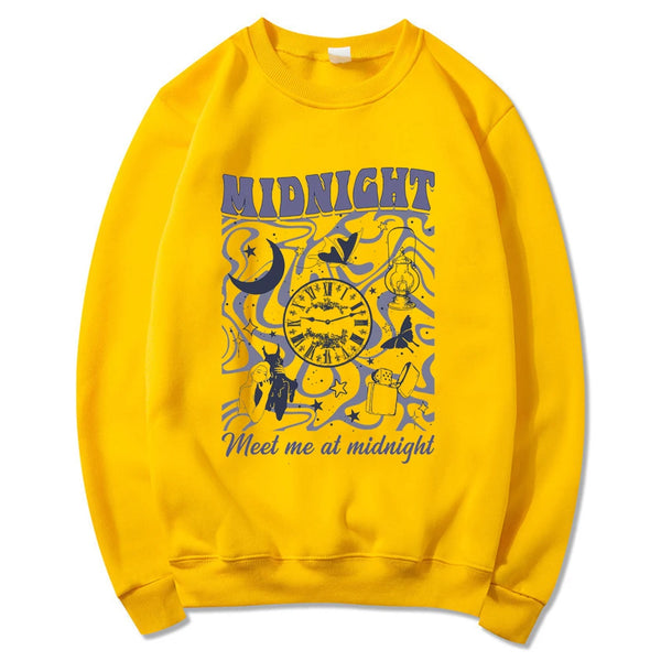 Sleepless Nights Crewneck Taylor Midnights ‘Meet Me at Midnight’ Hoodie for Fans