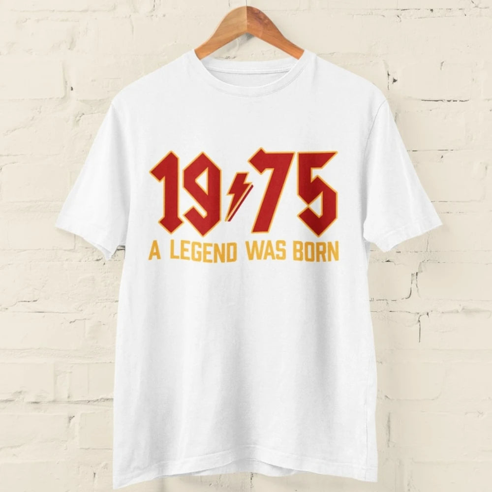 1975 Legend 50th Birthday Retro Rock T-Shirt