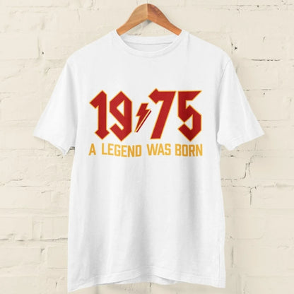 1975 Legend 50th Birthday Retro Rock T-Shirt