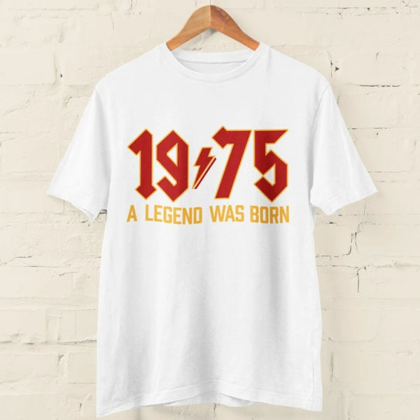 1975 Legend 50th Birthday Retro Rock T-Shirt