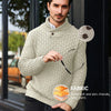 Men's Ribbed Knit Sweater - Crew Neck Pullover Winter Warm