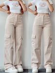 High Waisted Cargo Pants Pattern for Women Sewing Pattern for Women