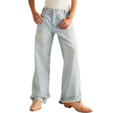 Y2K High Waist Wide Leg Jeans for Women