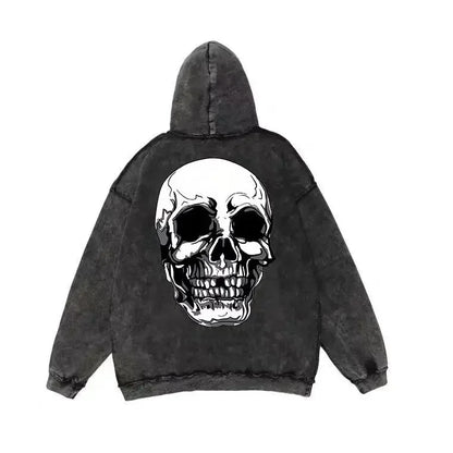 Sweatshirts for Man Hoodies Graphic Men's Clothing Hooded Skull