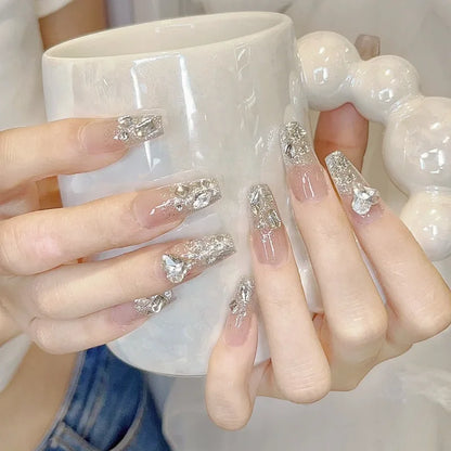 Glamorous Crystal Nails