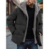 Winter Windproof Men's Jacket Casual Fake Two Hooded