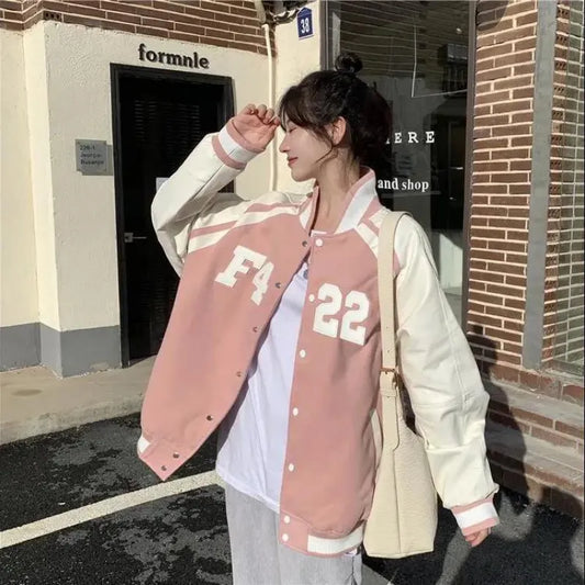 Y2K Baseball Jacket Harajuku Streetwear for Women