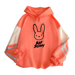 Funny Bad Bunny Hoodie Printed Kawaii Cartoon Harajuku Oversized Streetwear Men