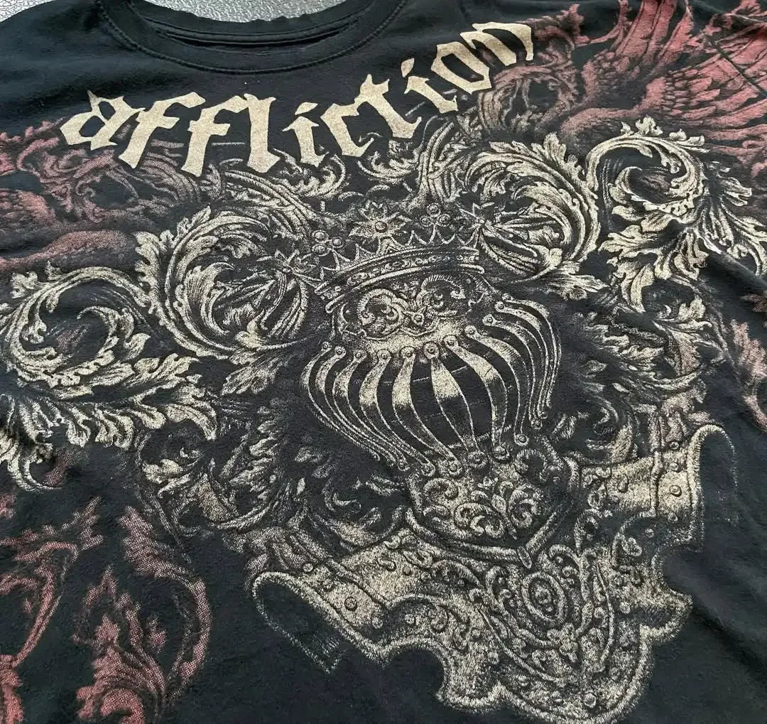 Personalized Graffiti Gothic Street Fashion Oversized T-Shirt Men