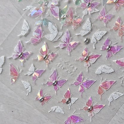 Bronzing Gilded Butterfly Nail Art