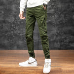 Neue Herren-Cargohose, stilvolle Seitentaschen und Jogger-Streetwear