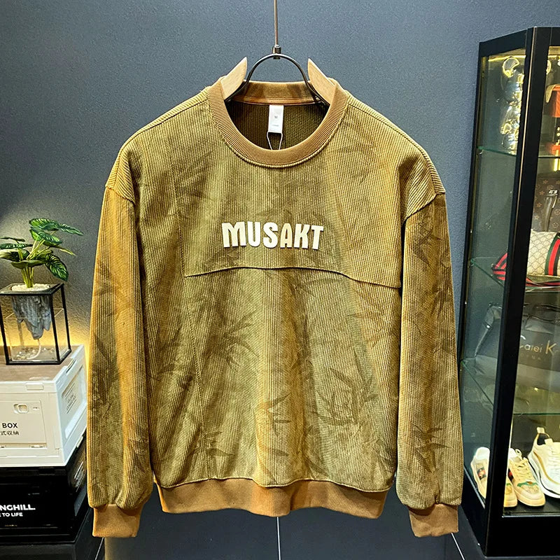 Fashion Men’s 2024 Fall Long Nightgown Casual Loose Fit Loungewear