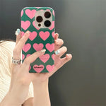 Cute Love Heart iPhone Case: Shockproof Soft Cover