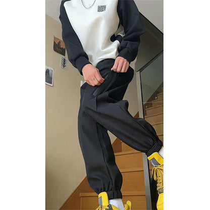 Men Satin joggers Cargo Pants Street