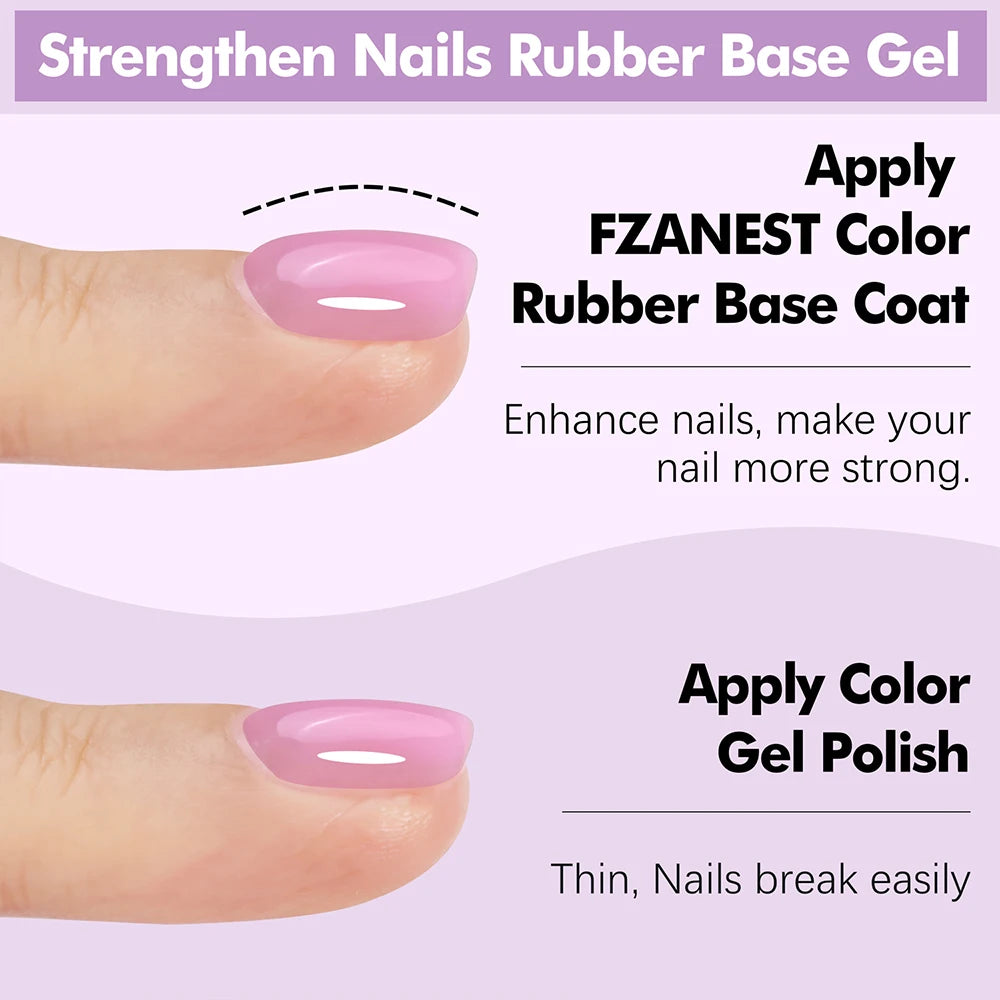 Lacquer Polish Sheer UV Gel Nail Builder with LED Lamp