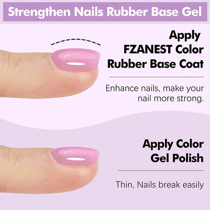 Lacquer Polish Sheer UV Gel Nail Builder with LED Lamp