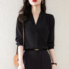 Chic Office Blouse Women Spring Layering Shirt Elegant Top
