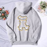 Explore Our Oversized Female Sweatshirt Hoodies Embrace Creativity with Charming Bear Outline Design