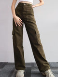 High Waisted Cargo Pants Pattern for Women Sewing Pattern for Women