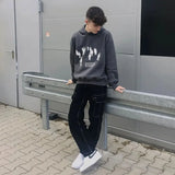 Y2K 2023 Amerikanischen Neue Druck Hoodie Casual Paar Streetwear frauen