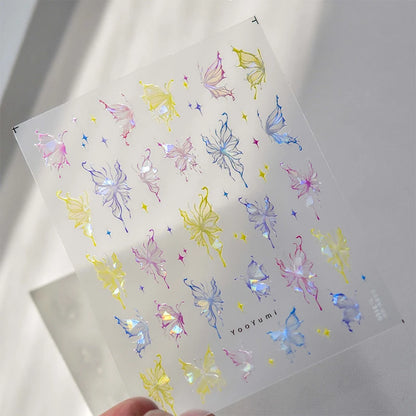 Bronzing Gilded Butterfly Nail Art