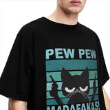 Pew Pew Madafakas T Shirt Cat T-Shirts Streetwear