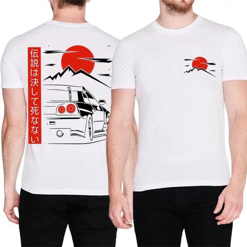 Japanischer Stil Auto JDM T-Shirts Streetwerar