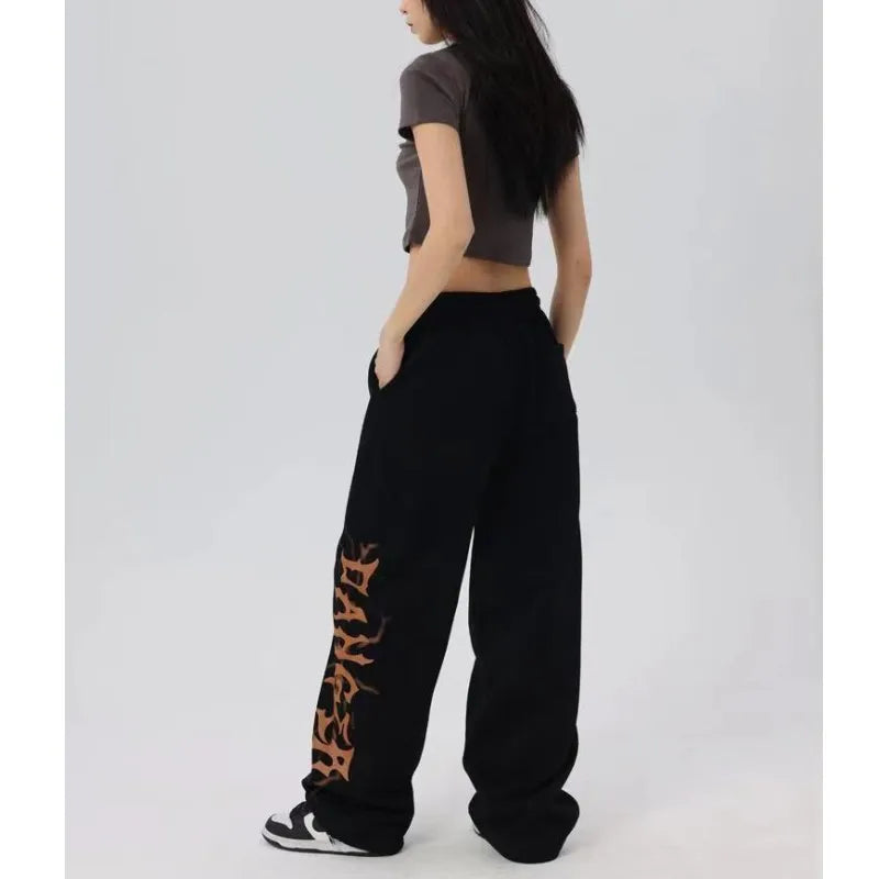 Y2K Streetwear Sports Pants for Women Pants High Waist Summer