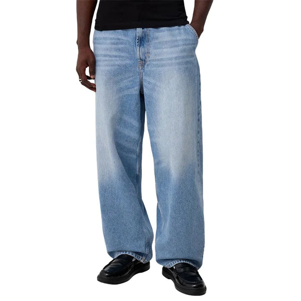 VintageFit Denim Pants with Classic Button Fly Closure Stylish Jeans