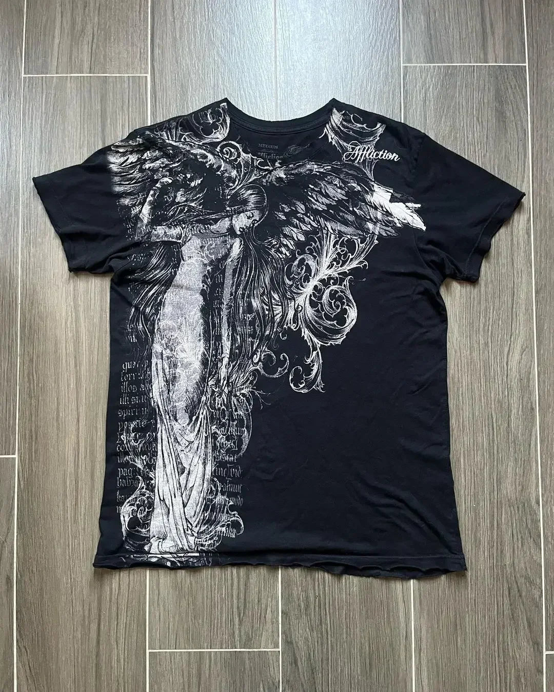 2025 American Retro Skull Print Cotton T-Shirt Women Summer