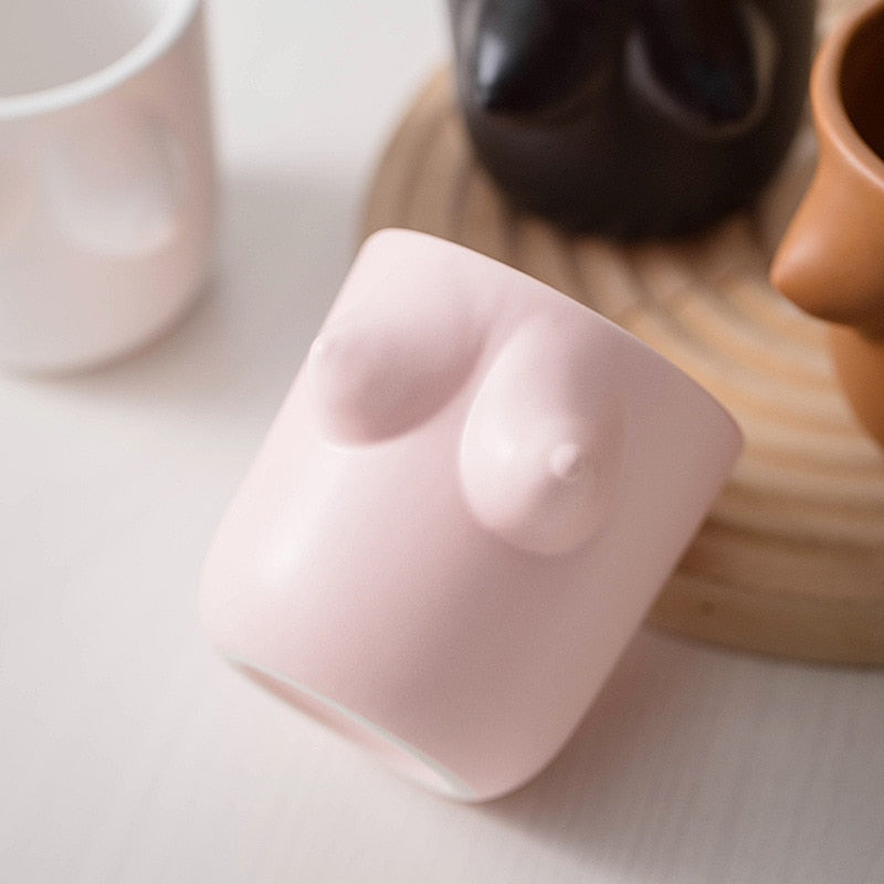 Mug Creative Mug Female Body Cup Couples Coffee Cup Ceramics Bubble