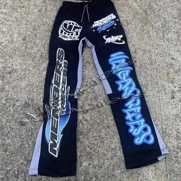 Y2K Flared Sweatpants Unisex 3D Print Hip Hop Streetwear Loose Pants
